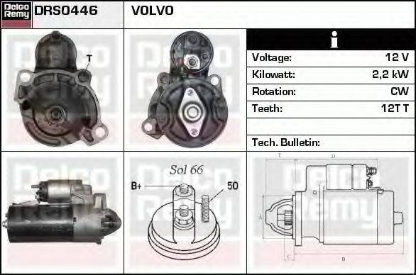 DELCO REMY DRS0446 Стартер