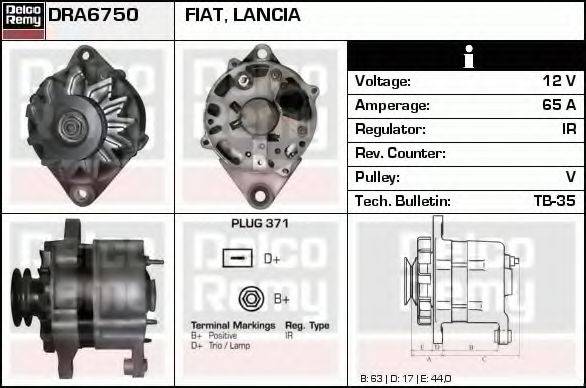 DELCO REMY DRA6750 Генератор