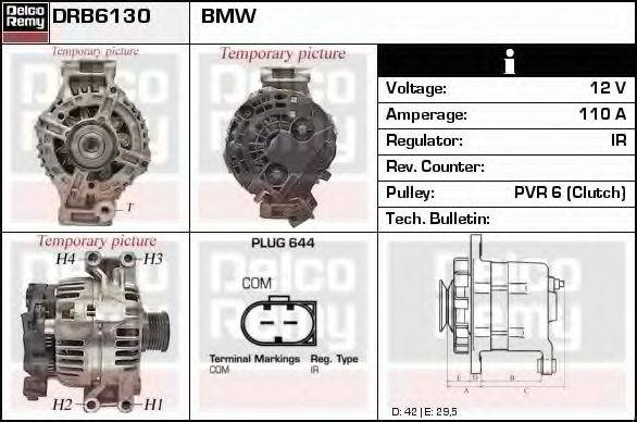 DELCO REMY DRB6130 Генератор