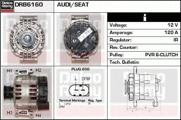 DELCO REMY DRB6160 Генератор