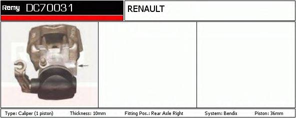 DELCO REMY DC70031 Гальмівний супорт