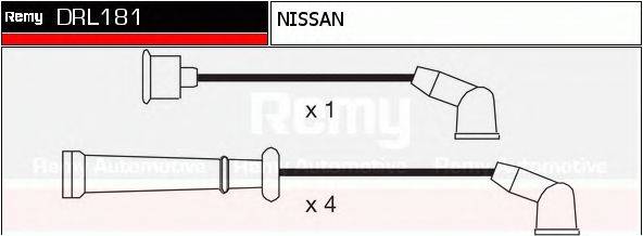 DELCO REMY DRL181 Комплект дротів запалювання