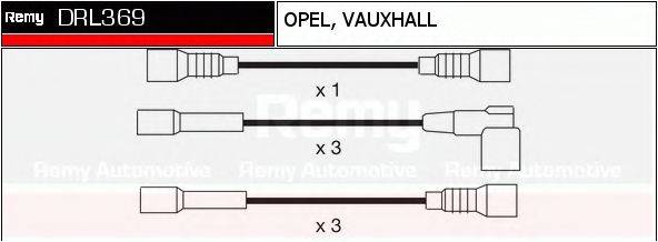 DELCO REMY DRL369 Комплект дротів запалювання