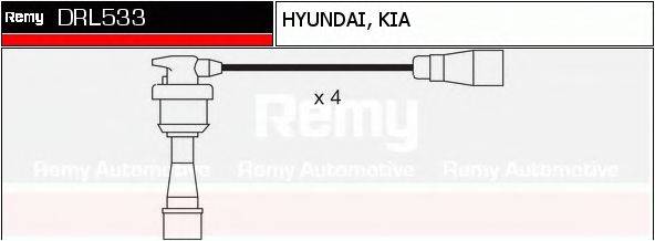 DELCO REMY DRL533 Комплект дротів запалювання