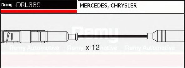 DELCO REMY DRL669 Комплект дротів запалювання