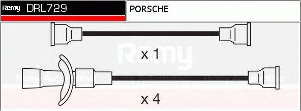 DELCO REMY DRL729 Комплект дротів запалювання