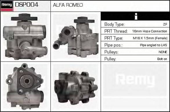 DELCO REMY DSP004 Гідравлічний насос, кермо