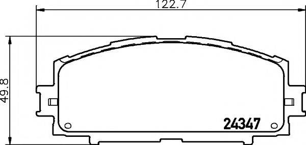 PAGID T1601 Комплект гальмівних колодок, дискове гальмо