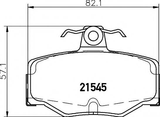 PAGID T5064 Комплект гальмівних колодок, дискове гальмо