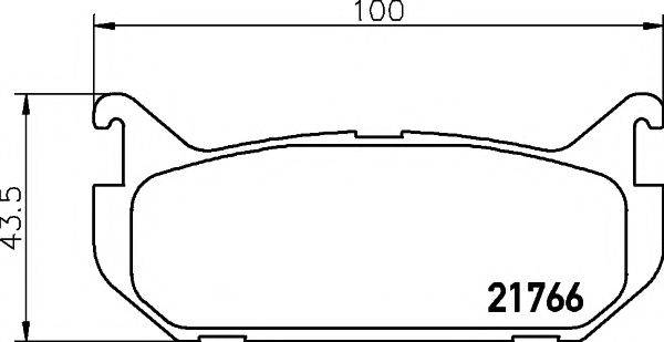 PAGID T3043 Комплект гальмівних колодок, дискове гальмо