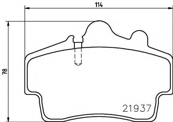 PAGID T5124 Комплект гальмівних колодок, дискове гальмо