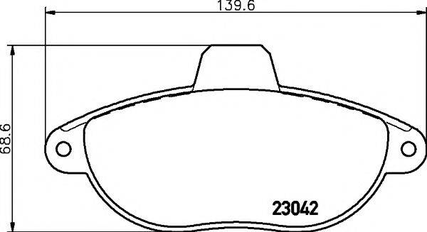 PAGID T9054 Комплект гальмівних колодок, дискове гальмо