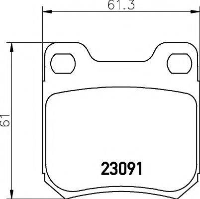 PAGID T1206 Комплект гальмівних колодок, дискове гальмо