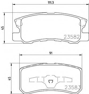 PAGID T1276 Комплект гальмівних колодок, дискове гальмо