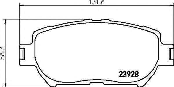 PAGID T1359 Комплект гальмівних колодок, дискове гальмо