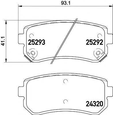 PAGID T2138 Комплект гальмівних колодок, дискове гальмо