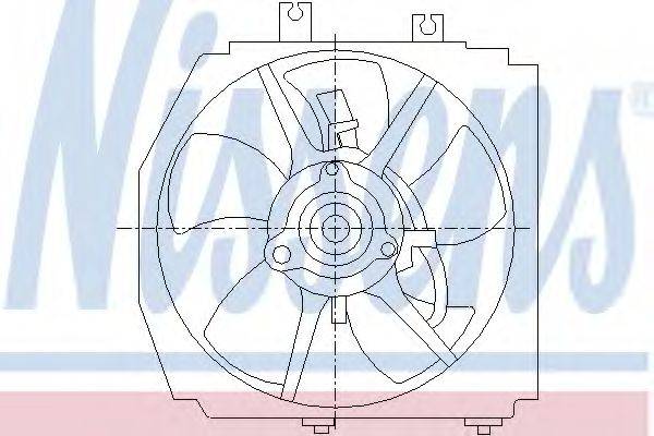 NISSENS 85381 Вентилятор, охолодження двигуна