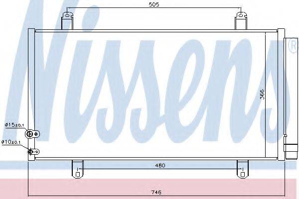 NISSENS 940443 Конденсатор, кондиціонер