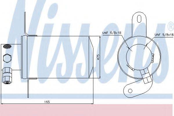 NISSENS 95228 Осушувач, кондиціонер