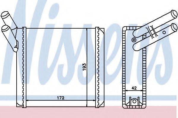 NISSENS 71170 Теплообмінник, опалення салону