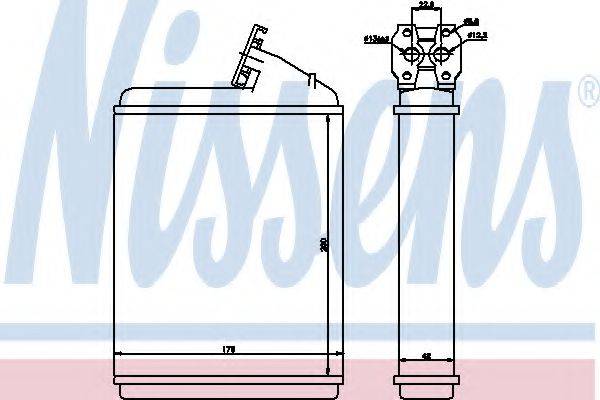 NISSENS 71130 Теплообмінник, опалення салону