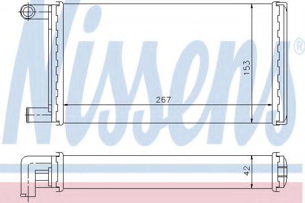 NISSENS 72004 Теплообмінник, опалення салону