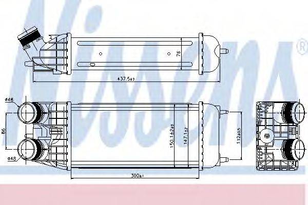 NISSENS 96509 Інтеркулер