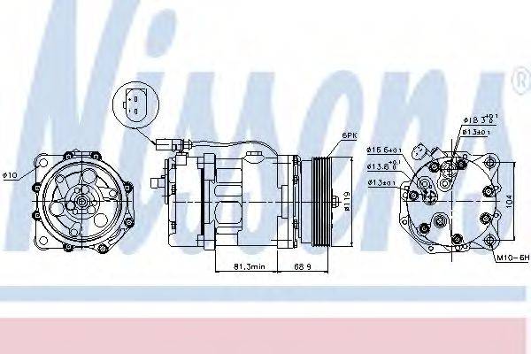 NISSENS 89021 Компресор, кондиціонер