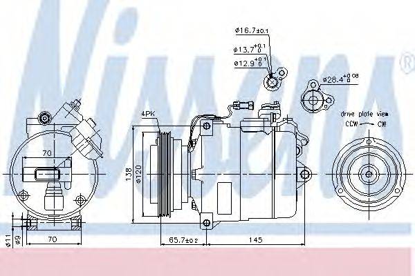 NISSENS 89027 Компресор, кондиціонер