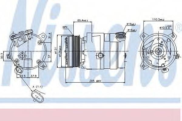 NISSENS 89062 Компресор, кондиціонер