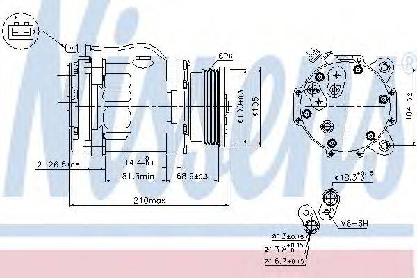 NISSENS 89088 Компресор, кондиціонер