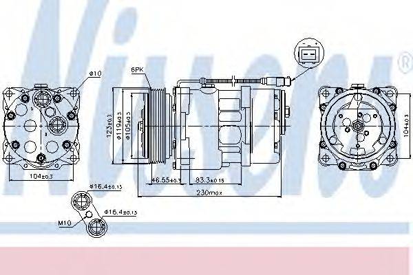 NISSENS 89192 Компресор, кондиціонер