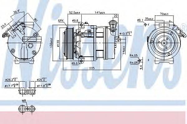 NISSENS 89397 Компресор, кондиціонер