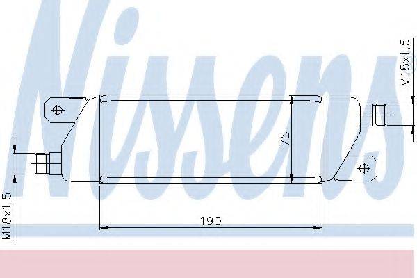 NISSENS 90568 масляний радіатор, моторне масло