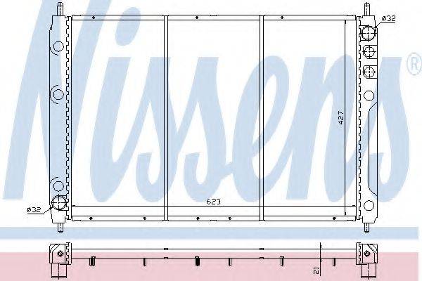 NISSENS 64013 Радіатор, охолодження двигуна