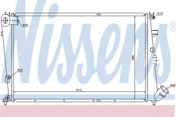 NISSENS 61387 Радіатор, охолодження двигуна