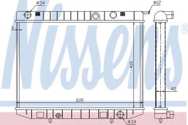 NISSENS 63299 Радіатор, охолодження двигуна
