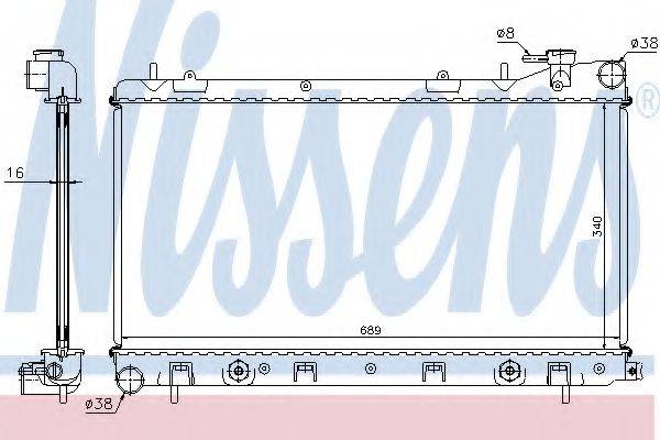 NISSENS 67705A Радіатор, охолодження двигуна