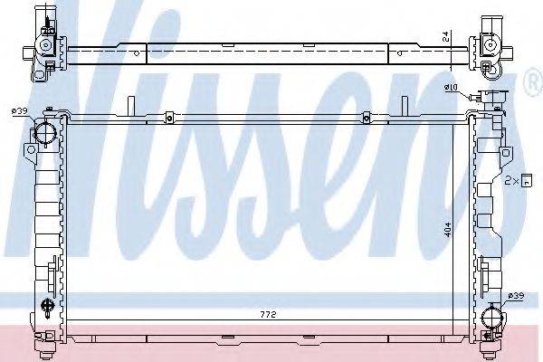 NISSENS 61005 Радіатор, охолодження двигуна