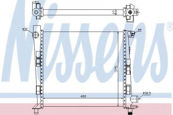 NISSENS 62546 Радіатор, охолодження двигуна