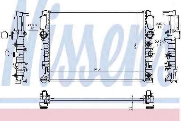 NISSENS 62792A Радіатор, охолодження двигуна