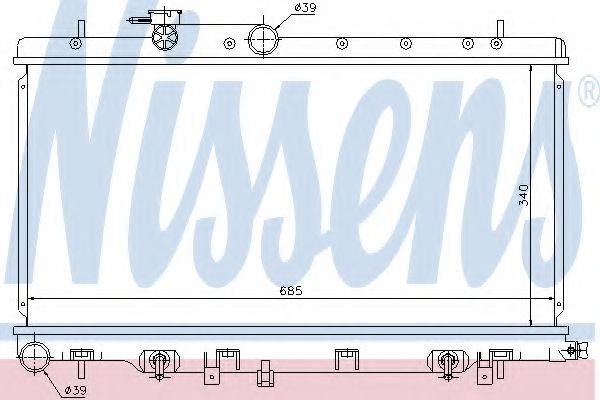 NISSENS 67711 Радіатор, охолодження двигуна