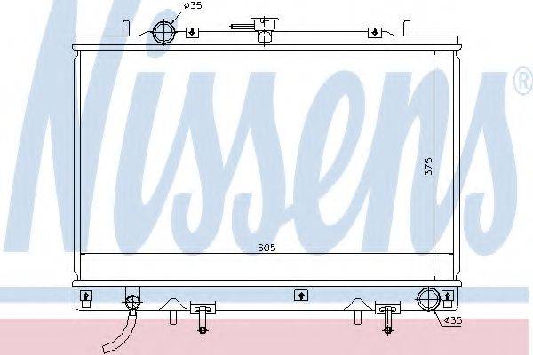 NISSENS 68157 Радіатор, охолодження двигуна