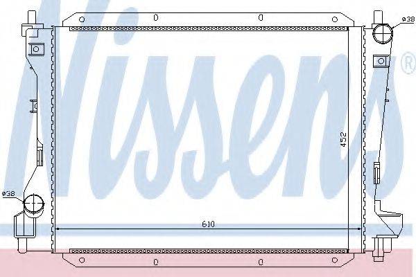 NISSENS 66703 Радіатор, охолодження двигуна