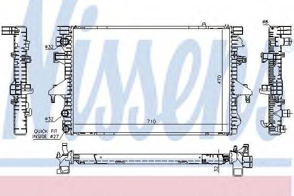 NISSENS 65282A Радіатор, охолодження двигуна