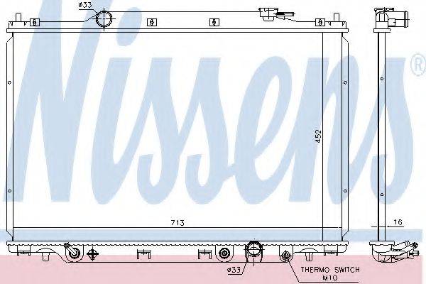 NISSENS 681382 Радіатор, охолодження двигуна