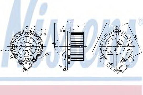 NISSENS 87175 Вентилятор салону