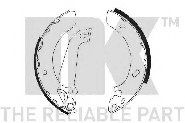 NK 2725536 Комплект гальмівних колодок