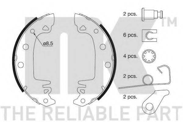 NK 2799230 Комплект гальмівних колодок