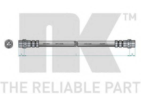 NK 853329 Гальмівний шланг